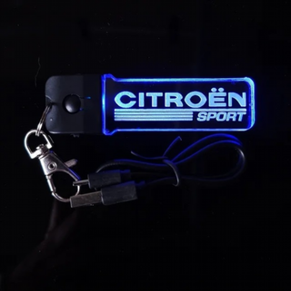 Llavero LED Citroen Sport Logo - Multicolor