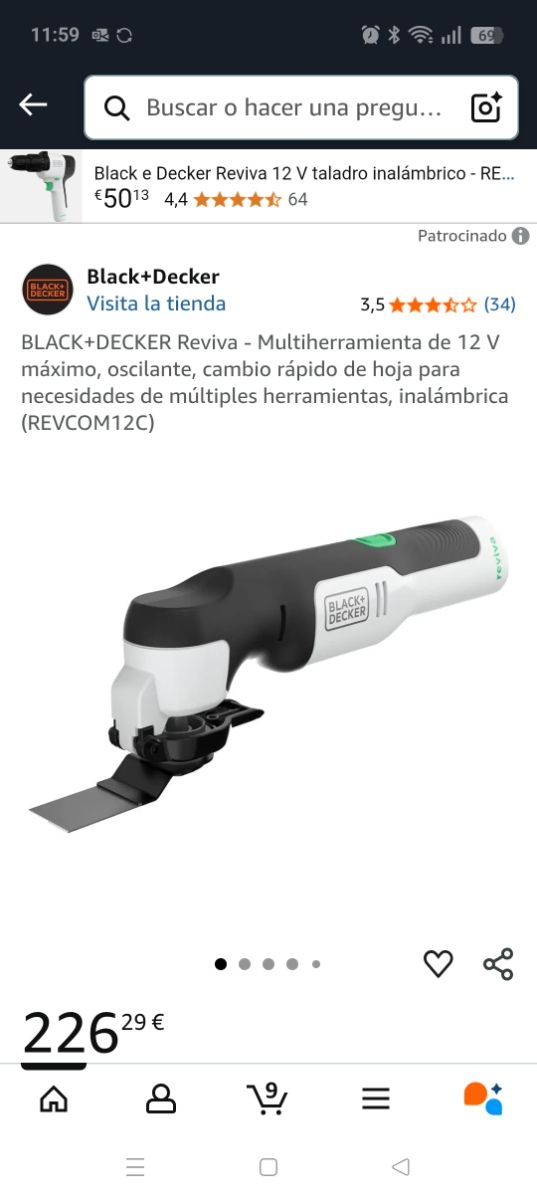 Multiutensile Black+Decker Reviva 12V