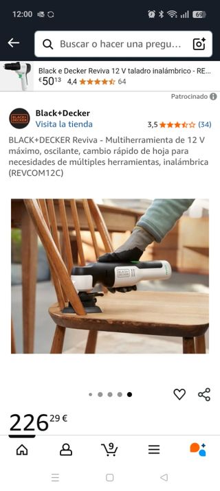 Urge Lijadora Black+Decker Reviva