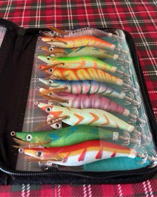 Pack de 10 poteras para la pesca del calamar