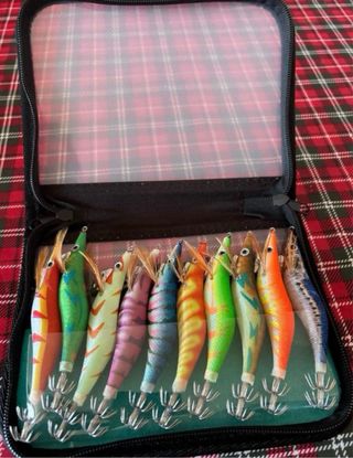 Pack de 10 poteras para la pesca del calamar