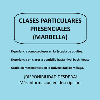 Clases particulares a domicilio Marbella