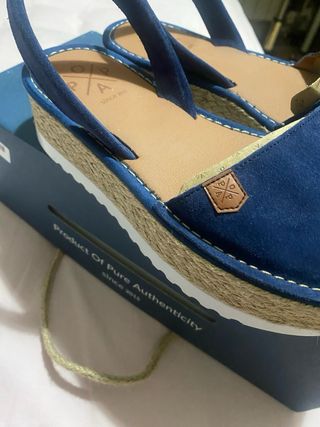 Menorquinas Popa azul marino