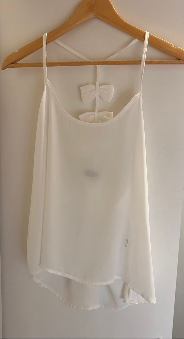 Blusa blanca - top de tirantes