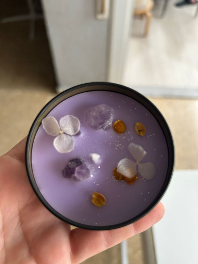 Vela aromática lavanda-piedras