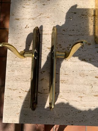 Pomo puerta oro antiguo. 