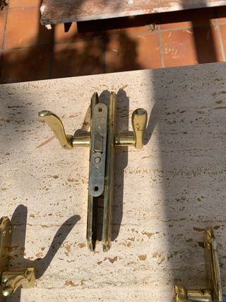 Pomo puerta oro antiguo. 