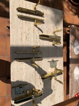 Pomo puerta oro antiguo. 