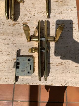Pomo puerta oro antiguo. 