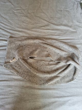 Bufanda beige y gris - Punto