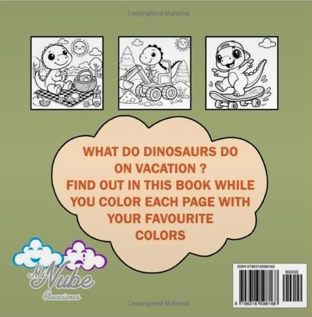 Coloring Book Dinosaurs: 25 fun coloring pages ...