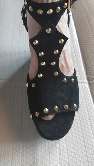 Sandalias Ash negras con cuña