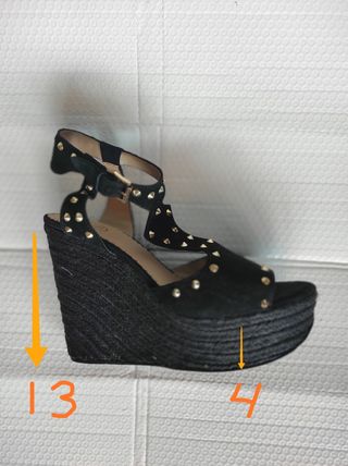 Sandalias Ash negras con cuña