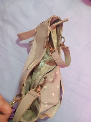 Bolso Mayoral estrellas beige carricoche