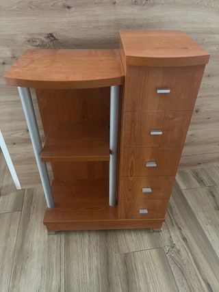 Mueble recibidor - Madera y metal