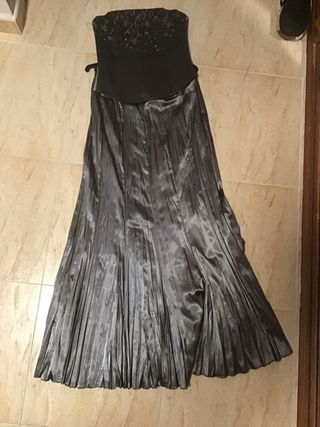 Vestido gris - Falda y corpiño