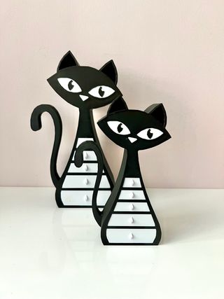 Gatto decorativo con cassettini grande