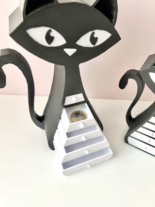 Gatto decorativo con cassettini grande