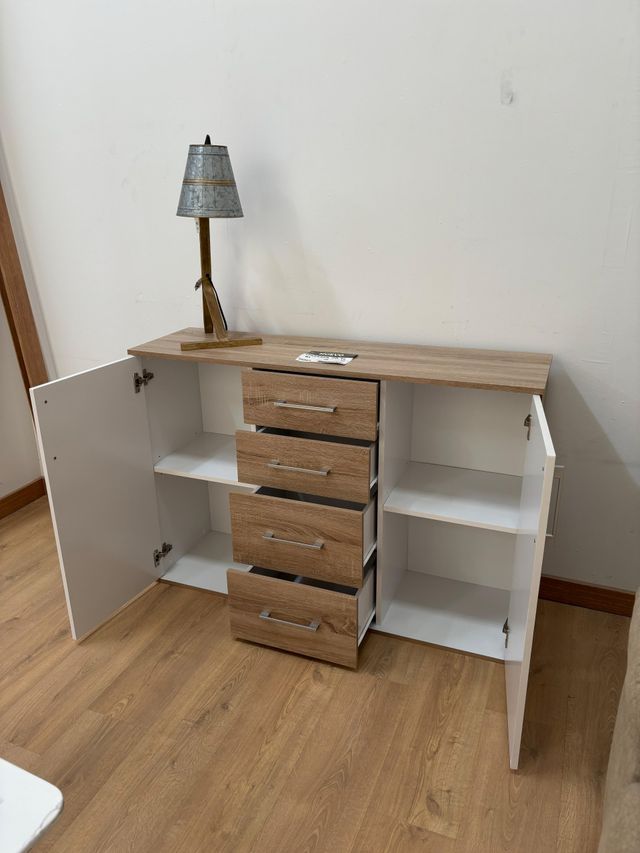 Recibidor 2 puertas 4 cajones