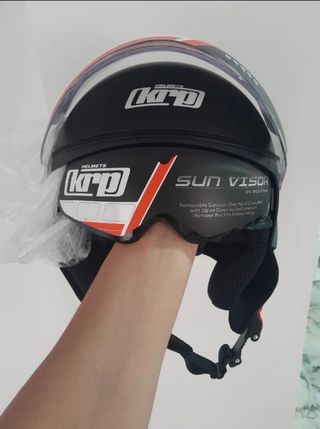 Casco moto KRP con visera