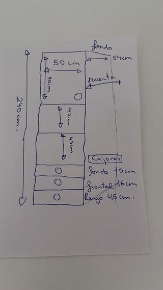 Armario almacenaje juvenil blanco beige