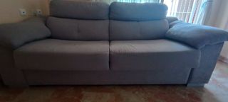 Sofá cama gris - 2 plazas