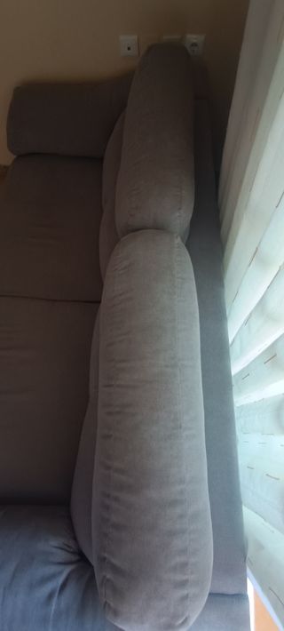 Sofá cama gris - 2 plazas
