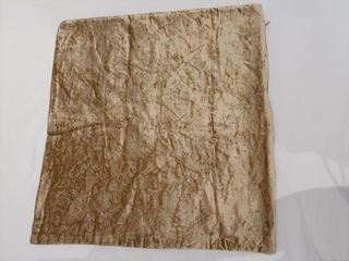 Funda cojín terciopelo beige 50x50