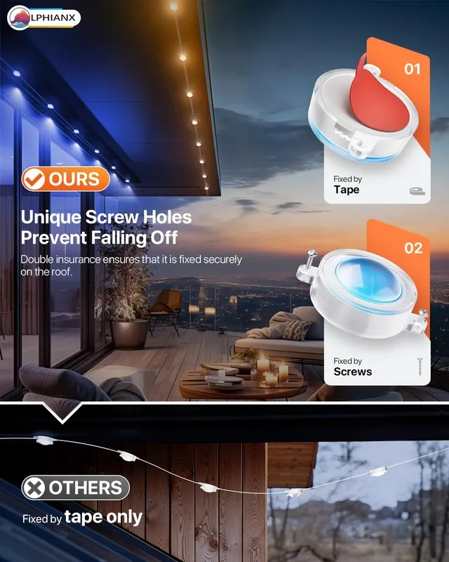 Luci LED multicolore Eave Lights 30m