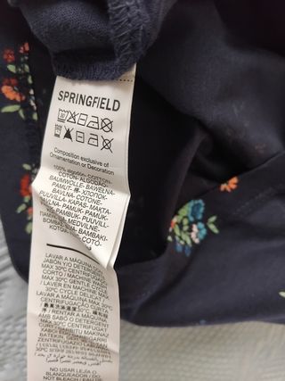 Camiseta Springfield flores talla S a estrenar. 