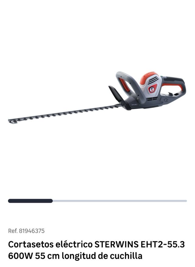 Cortasetos eléctrico + cable alargador 20 m