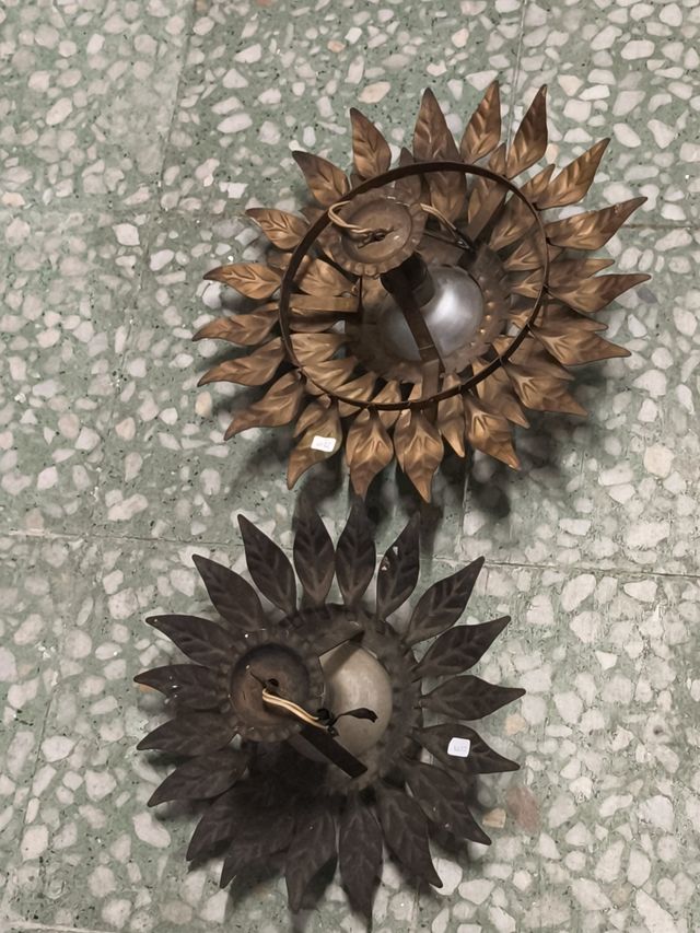 2 Lámparas sol vintage