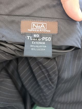 Traje raya diplomática negro