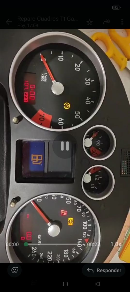 Cuadro instrumentos Audi TT Mk1. RECONSTRUIDO.