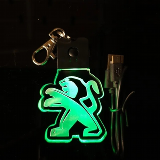 Llavero LED Peugeot Logo - 206 306 106
