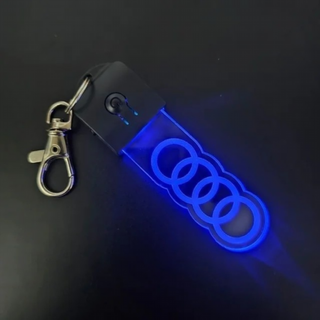 4 Llaveros LED AUDI + Volkswagen