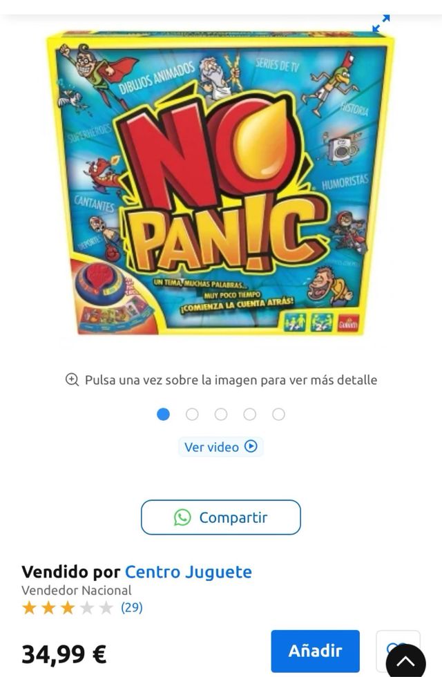 No Panic! Juego de mesa