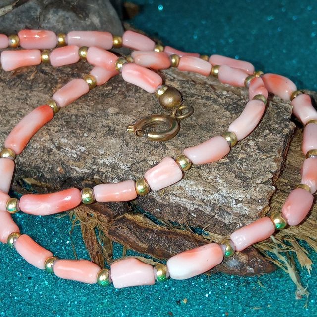 Collana Vintage Corallo Rosa