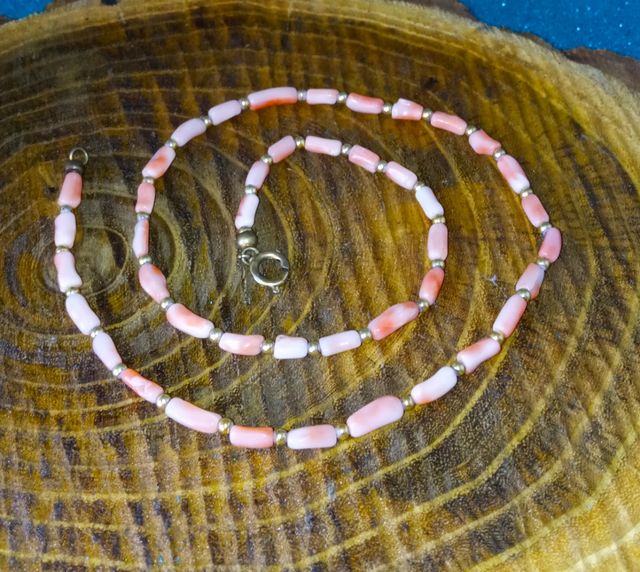 Collana Vintage Corallo Rosa