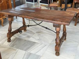 Mesa antigua madera-metal