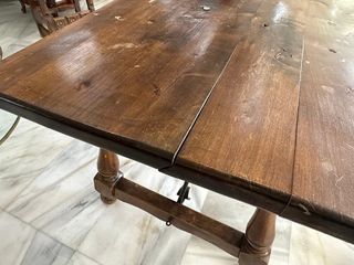 Mesa antigua madera-metal