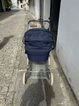 Cochecito bebé Arrue vintage azul