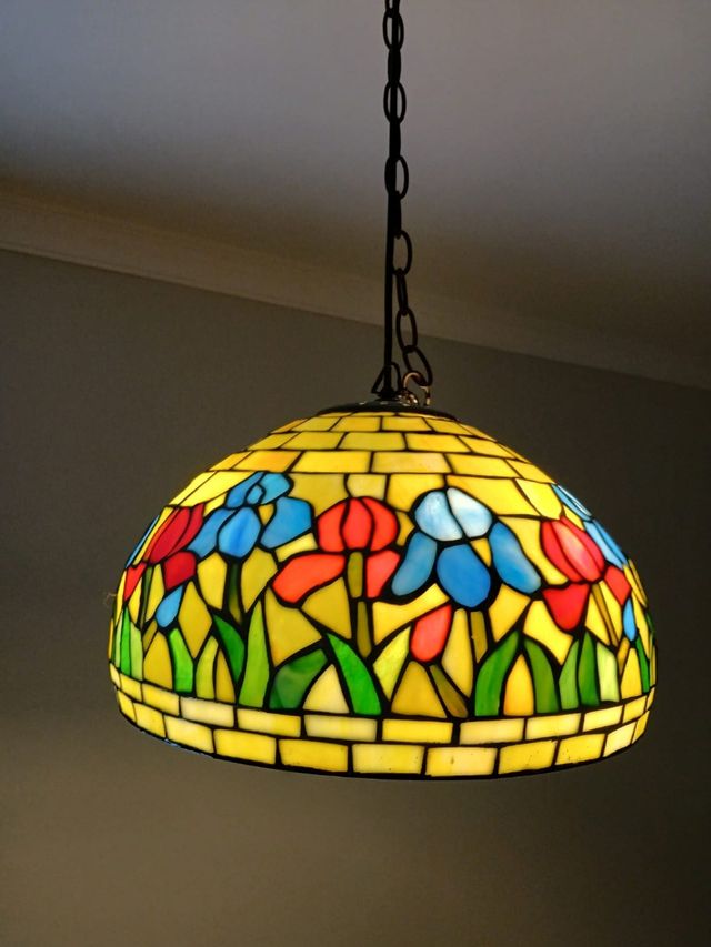 Lámpara Tiffany - Flores