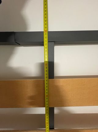 Somier Lamas Gris - Metal y Madera