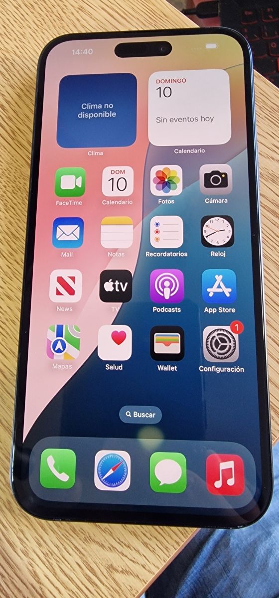 Pantalla 15 Plus - Pantalla negra
