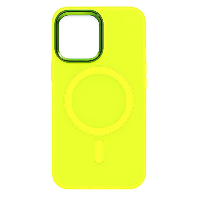 Custodia per iPhone MagSafe Neon | Custodia gialla