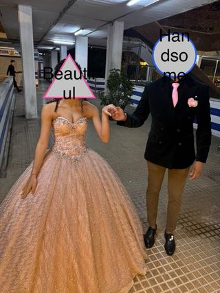 Vestido Quinceañera Rosa