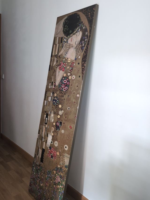 Cuadro 'El Beso' Klimt - 50x177cm