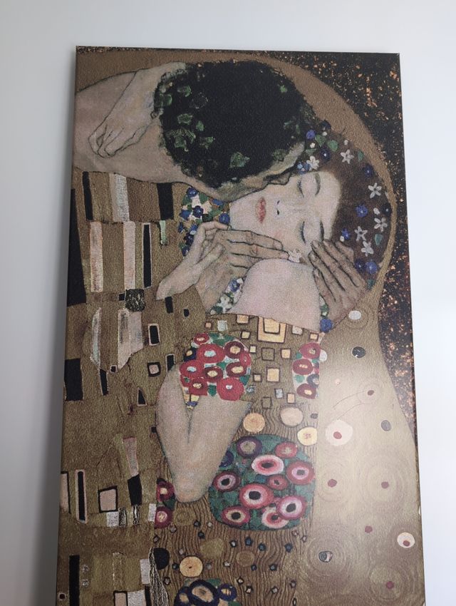 Cuadro 'El Beso' Klimt - 50x177cm