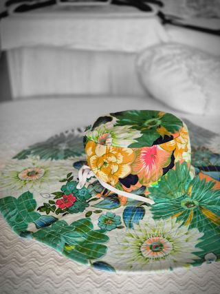 Somb. playa reversible - Flores